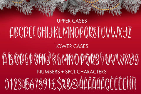 Christmas Tinsel Font Freeling Design House 