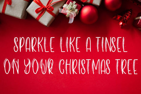 Christmas Tinsel Font Freeling Design House 