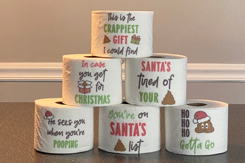 Christmas Toilet Paper Bundle | 6 Toilet Paper SVG Designs SVG Stacy's Digital Designs 