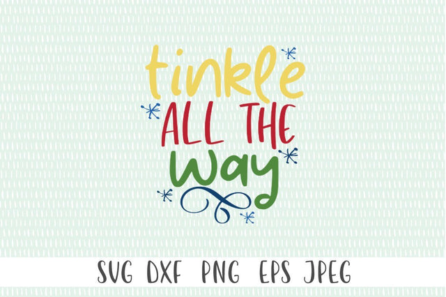 Christmas Toilet Paper Gag Gift SVG - Tinkle All The Way SVG Simply Cutz 