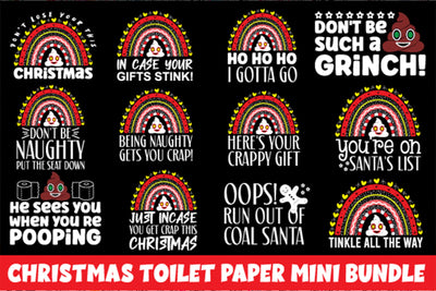 Christmas Toilet Paper Mini Bundle SVG md faruk hossain 