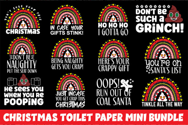 Christmas Toilet Paper Mini Bundle SVG md faruk hossain 