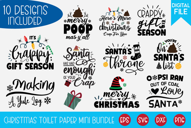 Christmas Toilet Paper Mini Bundle SVG md faruk hossain 