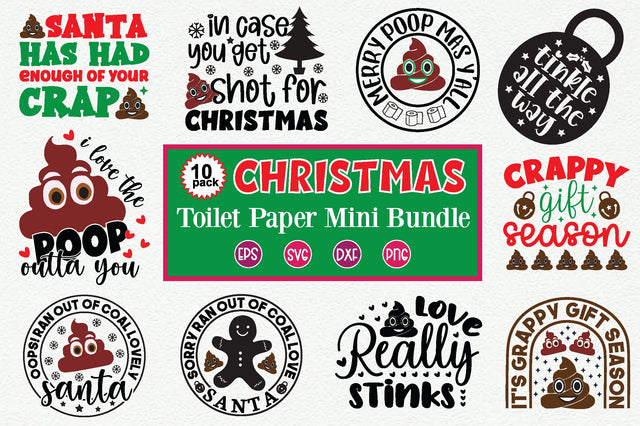 Christmas Toilet Paper Mini Bundle SVG md faruk hossain 