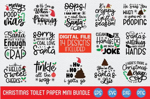 Christmas Toilet Paper Mini Bundle SVG md faruk hossain 