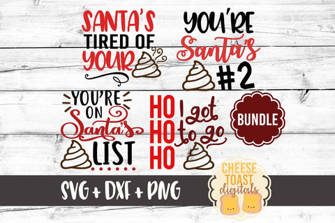 Christmas Toilet Paper Roll Design Bundle SVG Cheese Toast Digitals