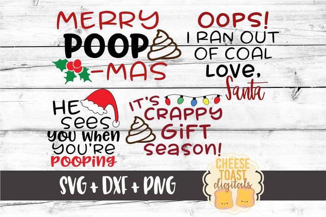 Christmas Toilet Paper Roll Design Bundle Volume 2 SVG Cheese Toast Digitals