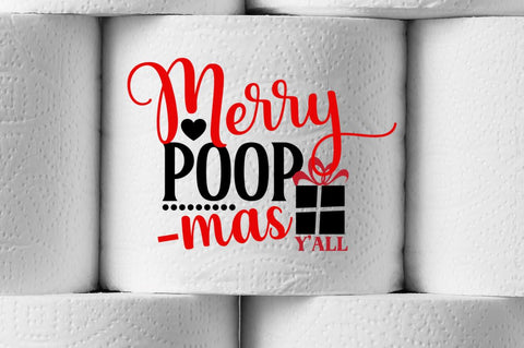 Christmas Toilet Paper SVG Bundle,Christmas gag gift svg SVG DESIGNISTIC 
