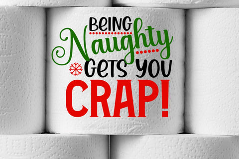 Christmas Toilet Paper SVG Bundle,Christmas gag gift svg SVG DESIGNISTIC 