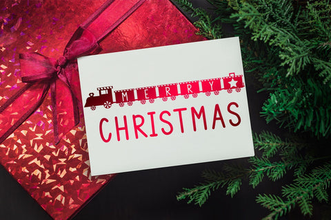 Christmas Train - A Fun Holiday Font Font Laura Swanson Design 
