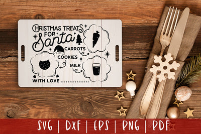 Christmas Treats for Santa | Santa Tray SVG SVG CraftLabSVG 