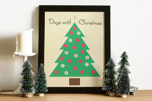 Christmas Tree Advent Calendar SVG & PNG Print Cut Combo Design SVG Risa Rocks It 