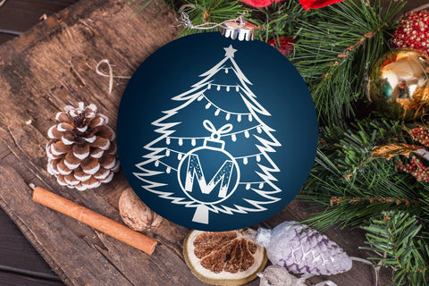 Christmas Tree Alphabet A-Z Svg Eps Ai Png Pdf SVG zafrans studio 