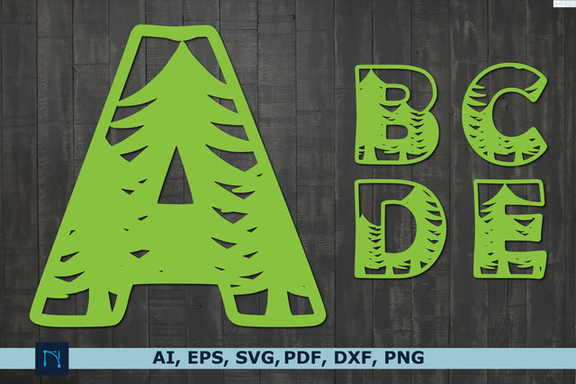 Christmas tree alphabet SVG bundle SVG MD JOYNAL ABDIN 