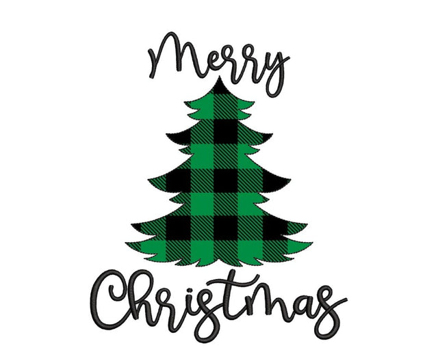 Christmas Tree Applique Embroidery Design, 4 sizes, Instant Download Embroidery/Applique DESIGNS Nino Nadaraia 