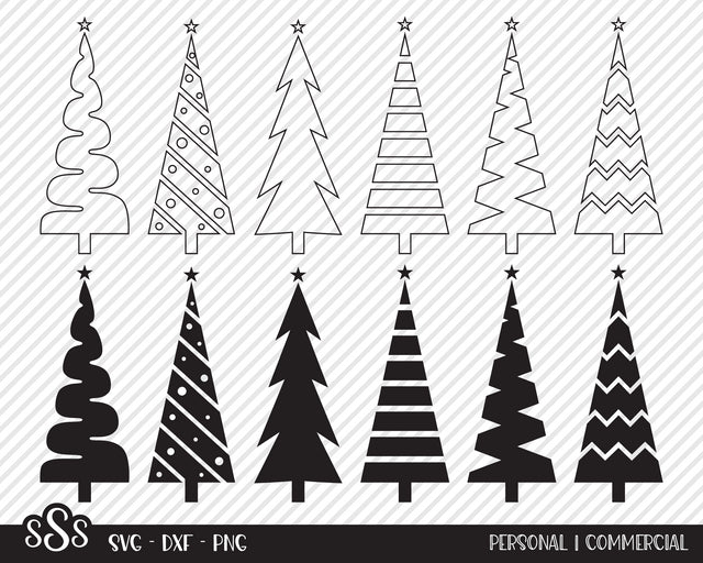 Christmas Tree Bundle | Christmas SVG SVG Texas Southern Cuts 