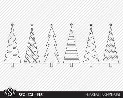 Christmas Tree Bundle | Christmas SVG SVG Texas Southern Cuts 