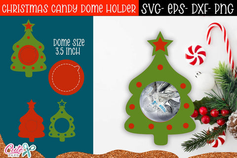 Christmas Tree Candy Dome SVG Cut File SVG Cute files 