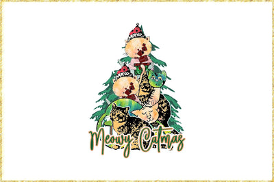 Christmas Tree Cat Sublimation Sublimation Jagonath Roy 
