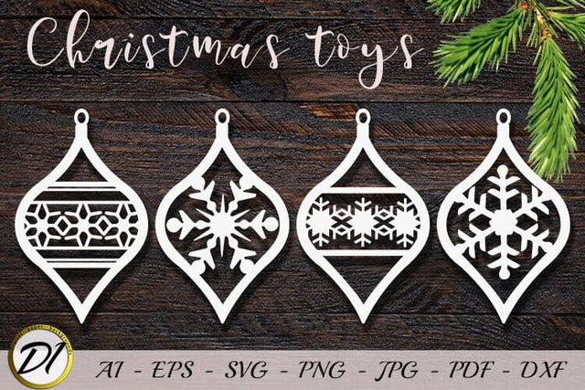 Christmas Tree Decoration Laser Cut Design. SVG Evgenyia Guschina 