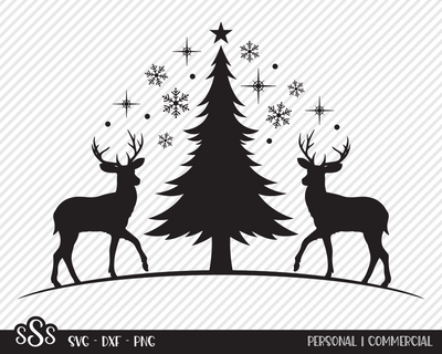 Christmas Tree Deer | Christmas SVG SVG Texas Southern Cuts 