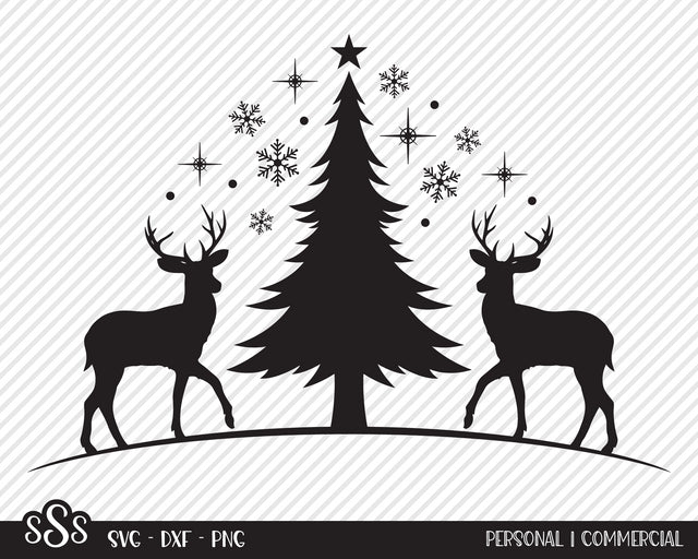 Christmas Tree Deer | Christmas SVG SVG Texas Southern Cuts 