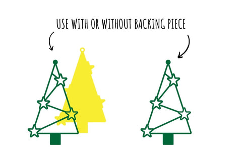 Christmas Tree Earrings SVG Bundle | Faux Leather Templates SVG SvgOcean 