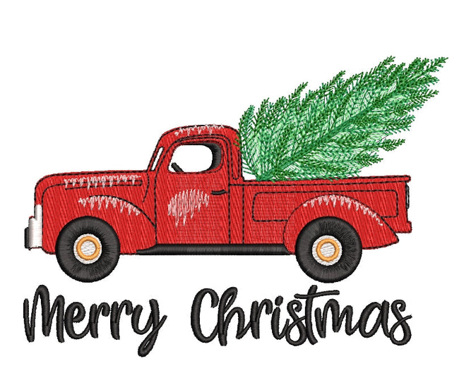 Christmas tree Embroidery Design, Christmas truck , Holiday Embroidery Designs, 3 sizes, Instant Download Embroidery/Applique DESIGNS ArtEMByNatalia 