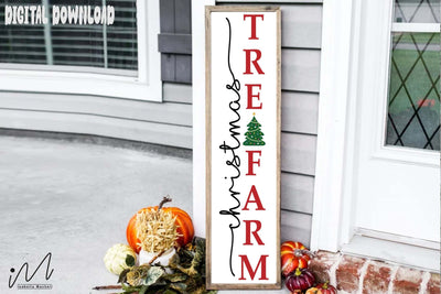 Christmas tree farm porch sign svg, Funny Christmas porch sign, Holiday sign svg, cut files SVG Isabella Machell 