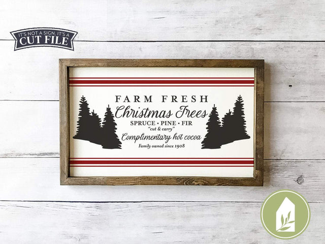 Christmas Tree Farm SVG | Grain Sack SVG | Farmhouse Sign Design SVG LilleJuniper 