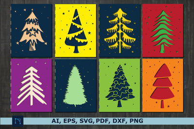 Christmas Tree gift card SVG bundle SVG MD JOYNAL ABDIN 