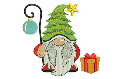 Christmas Tree Gnome Embroidery Designs, Christmas Embroidery design, Winter Holiday Machine Embroidery Files Embroidery/Applique DESIGNS NextEmbroidery 