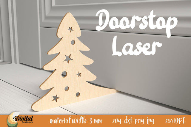 Christmas Tree Laser Cut. Doorstops Laser Cut. Doorstop Home Decor SVG Evgenyia Guschina 