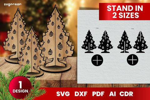 Christmas Tree Laser Cut SVG | 3D Layered | Glowforge SVG SvgOcean 