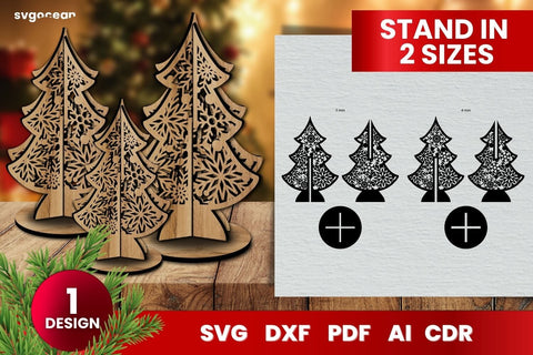 Christmas Tree Laser Cut SVG | 3D Layered | Glowforge SVG SvgOcean 