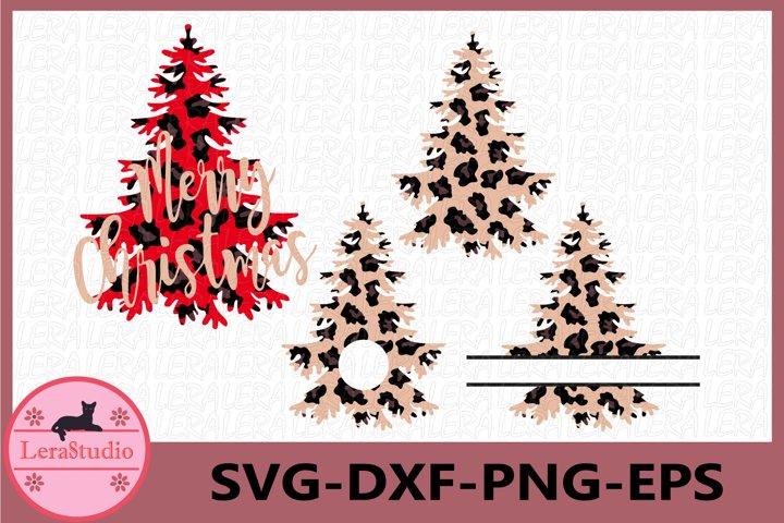 Christmas Tree leopard Svg SVG Lerastudio 