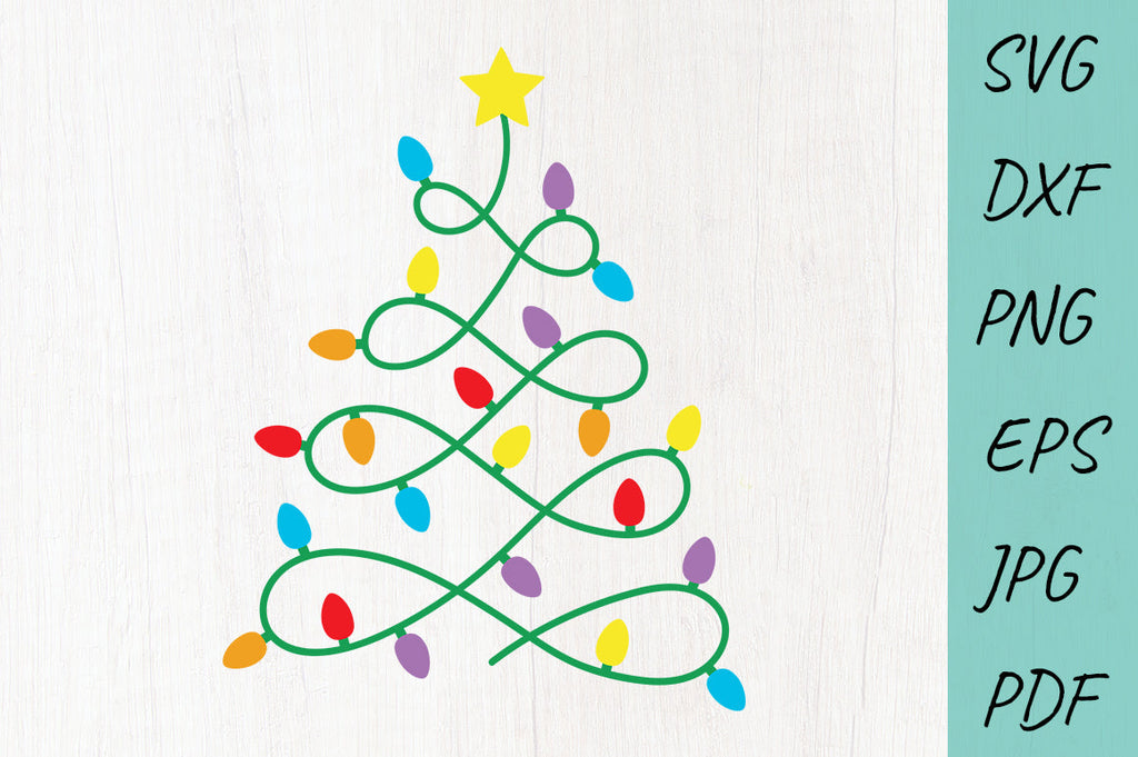 Christmas Tree Lights | Christmas tree SVG - So Fontsy