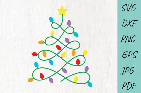 Christmas Tree Lights | Christmas tree SVG SVG Irina Ostapenko 