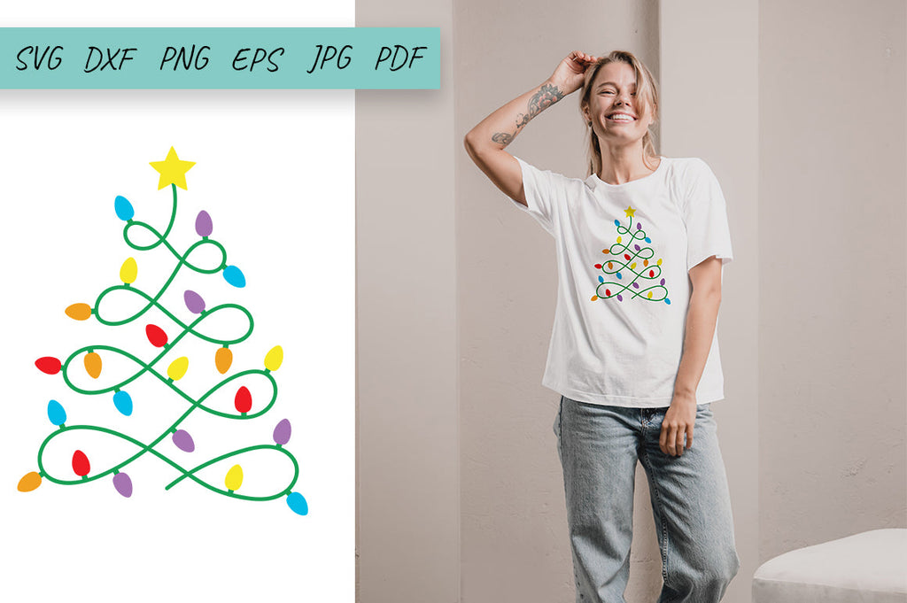 Christmas Tree Lights | Christmas tree SVG - So Fontsy