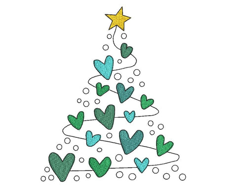 Christmas Tree Machine Embroidery Design Embroidery/Applique DESIGNS Canada Embroidery 