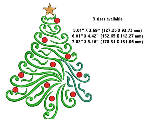 Christmas Tree Machine Embroidery Design Embroidery/Applique DESIGNS Canada Embroidery 