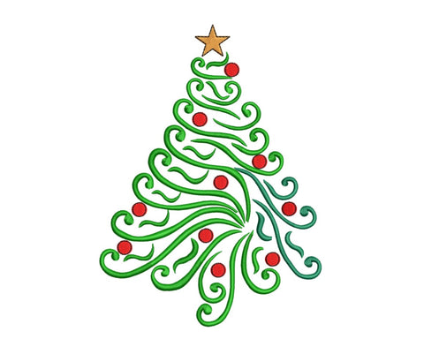 Christmas Tree Machine Embroidery Design Embroidery/Applique DESIGNS Canada Embroidery 