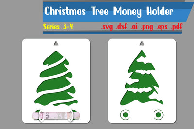 Christmas Tree Money Holder 2 SVG zafrans studio 