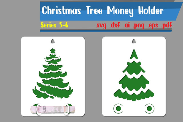 Christmas Tree Money Holder 3 SVG zafrans studio 