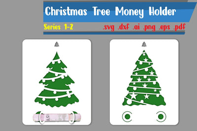 Christmas Tree Money Holder SVG zafrans studio 