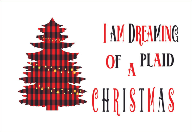 Christmas Tree PNG, Buffalo Plaid Sublimation sublimationhappy 