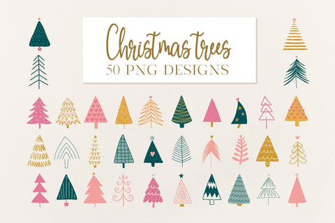 Christmas Tree PNG Bundle. Modern Christmas Tree Sublimation SVG Tori card store 