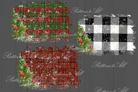 Christmas Tree PNG Patches,Christmas Plaid Desig Sublimation Design,Distressed Christmas backsplash,Winter Snow Background,Bleach effect PNG Sublimation ArtStudio 
