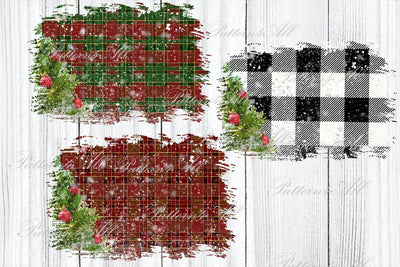 Christmas Tree PNG Patches,Christmas Plaid Desig Sublimation Design,Distressed Christmas backsplash,Winter Snow Background,Bleach effect PNG Sublimation ArtStudio 