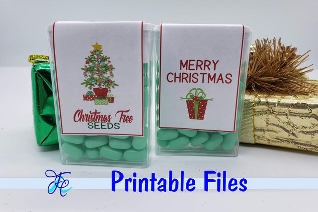 Christmas Tree Seeds - Tic Tac Labels 3D Paper Family Creations 